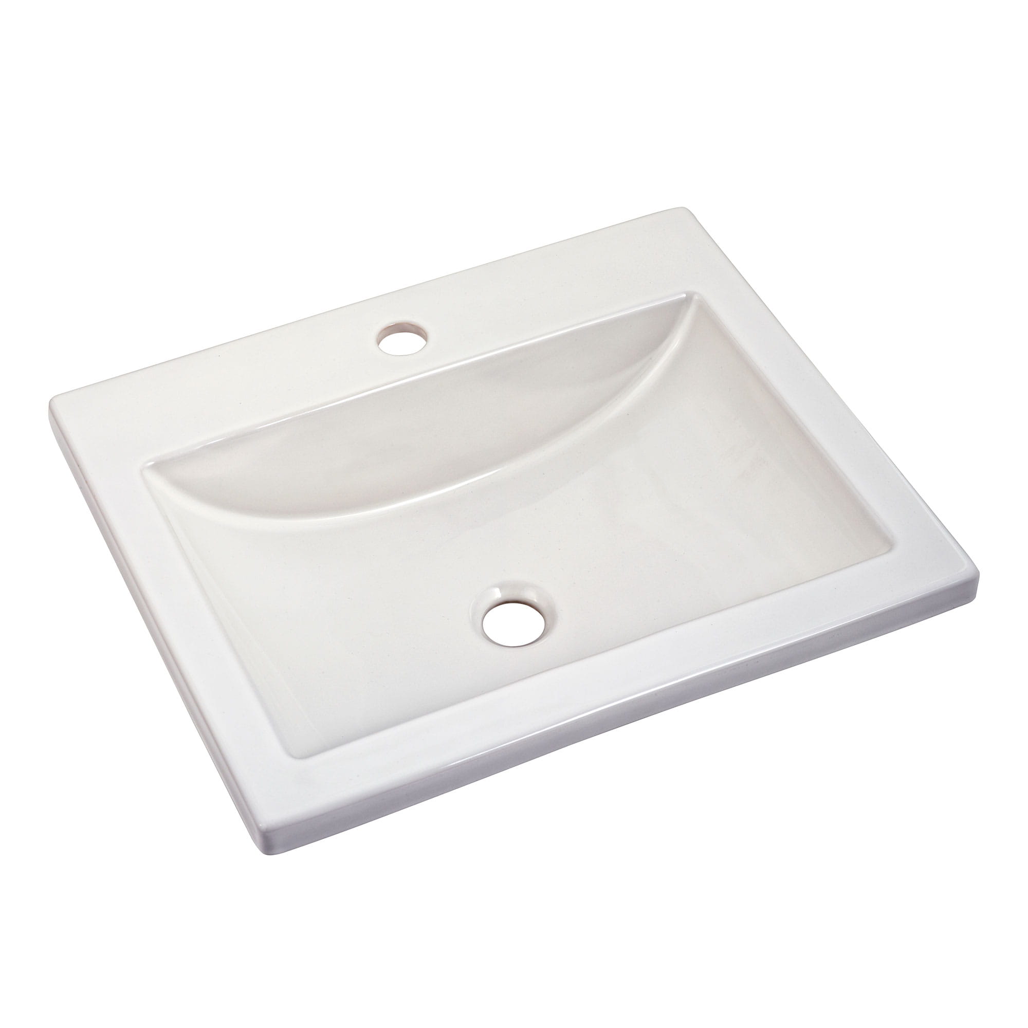 Studio Drop In Sink With Center Hole Only WHITE